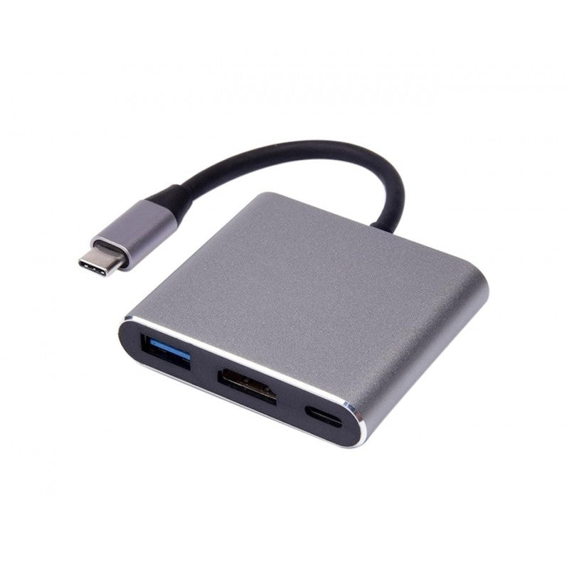 UCB-C / Type-C Male To PD + HDMI + USB 3.0 Female 3 In 1 Converter UCB-C / Type-C Male To PD + HDMI + USB 3.0 Female 3 In 1 Converter